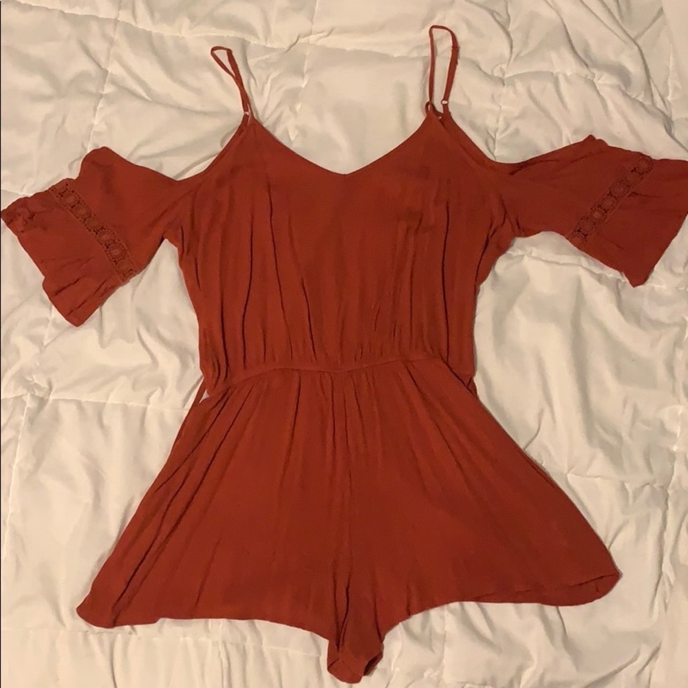 Mossimo Rust colored romper
